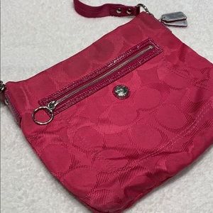 🌸 Authentic Pink coach purse side bag